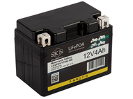 Аккумулятор стартерный для мототехники SKN YTX4L-BS (12V/4Ah/50A) [UTX4L-BS, CT 1204, MT 12-4]