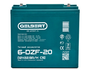 Свинцово-кислотный тяговый гелевый аккумулятор Gelbert 6-DZF-20 (12V22.5A/H C5)