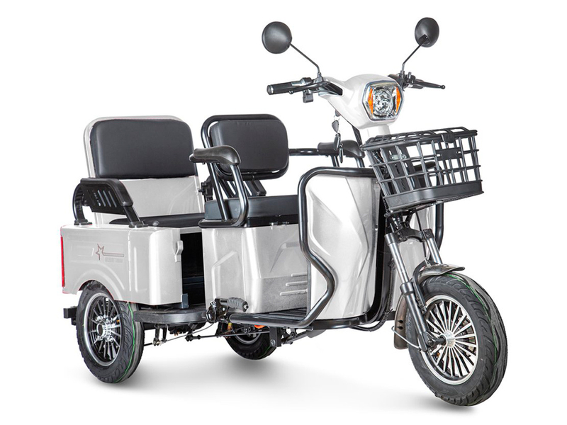 Электротрицикл Rutrike Gelbert Tuban 48V/60V 600Вт (белый)
